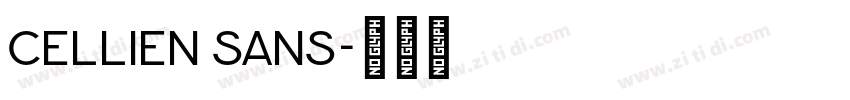 Cellien Sans字体转换